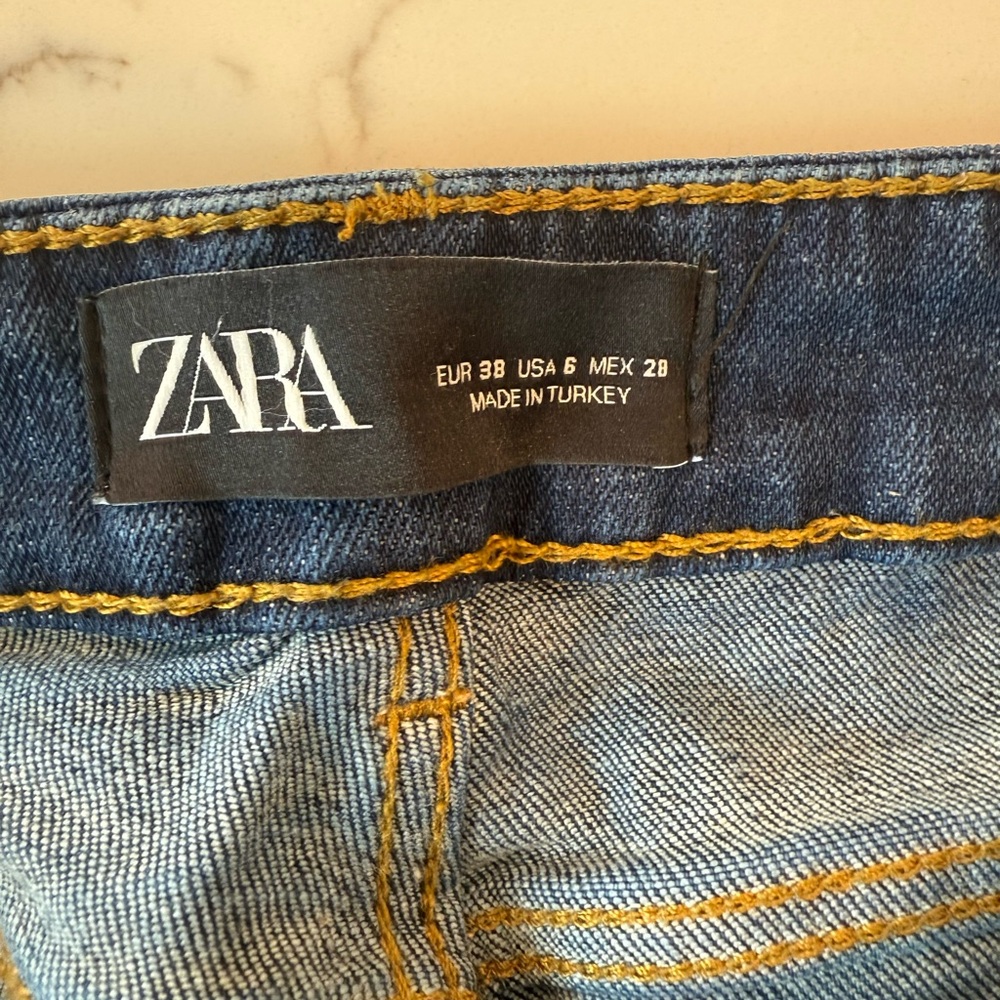 Zara Indigo Denim Trousers